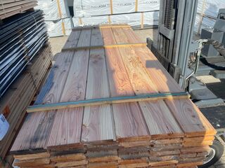 Ca. 84x Douglas Zweeds Rabat, 26x190mm, lengte 300cm